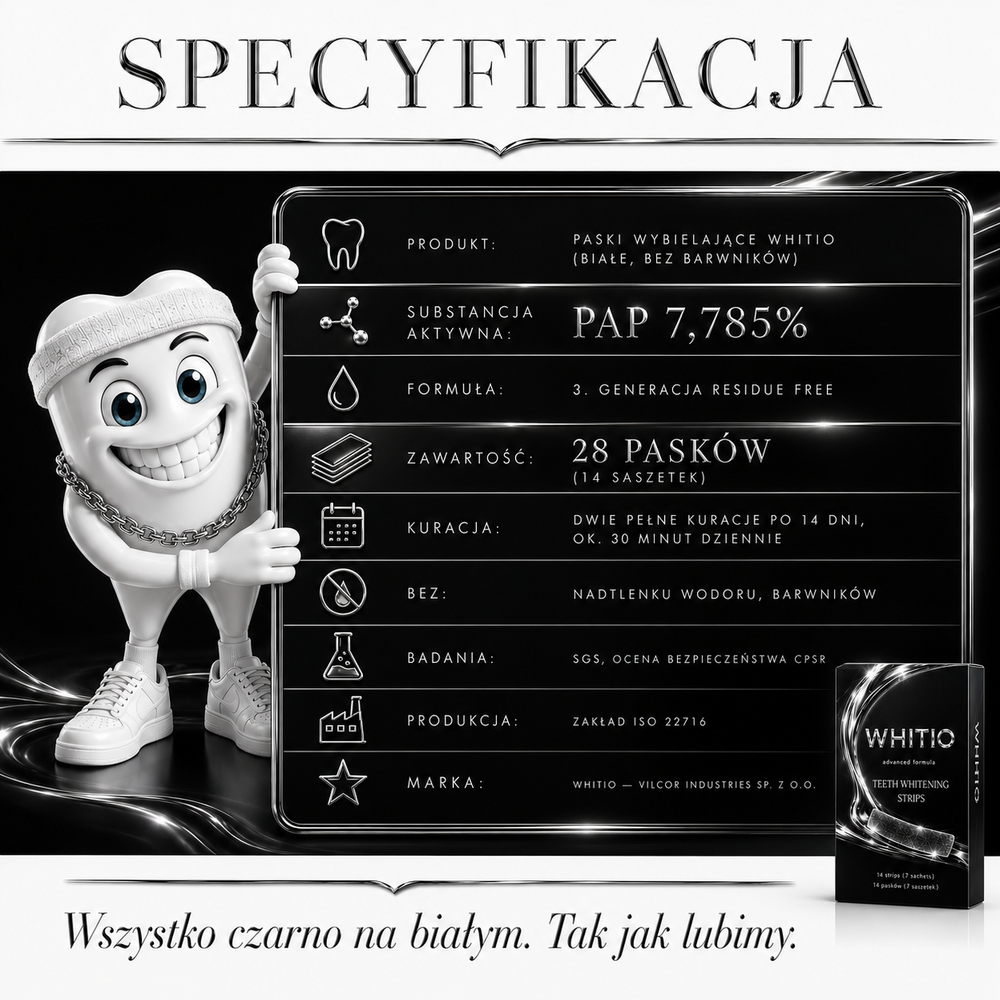 PASKI WYBIELAJĄCE WHITIO 28szt