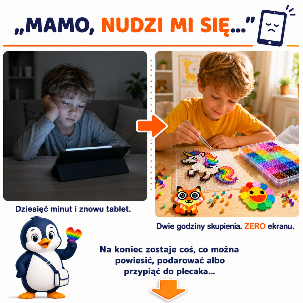 Koraliki do Prasowania 26000 szt 48 Kolorów Zestaw Kreatywny dla Dzieci DIY