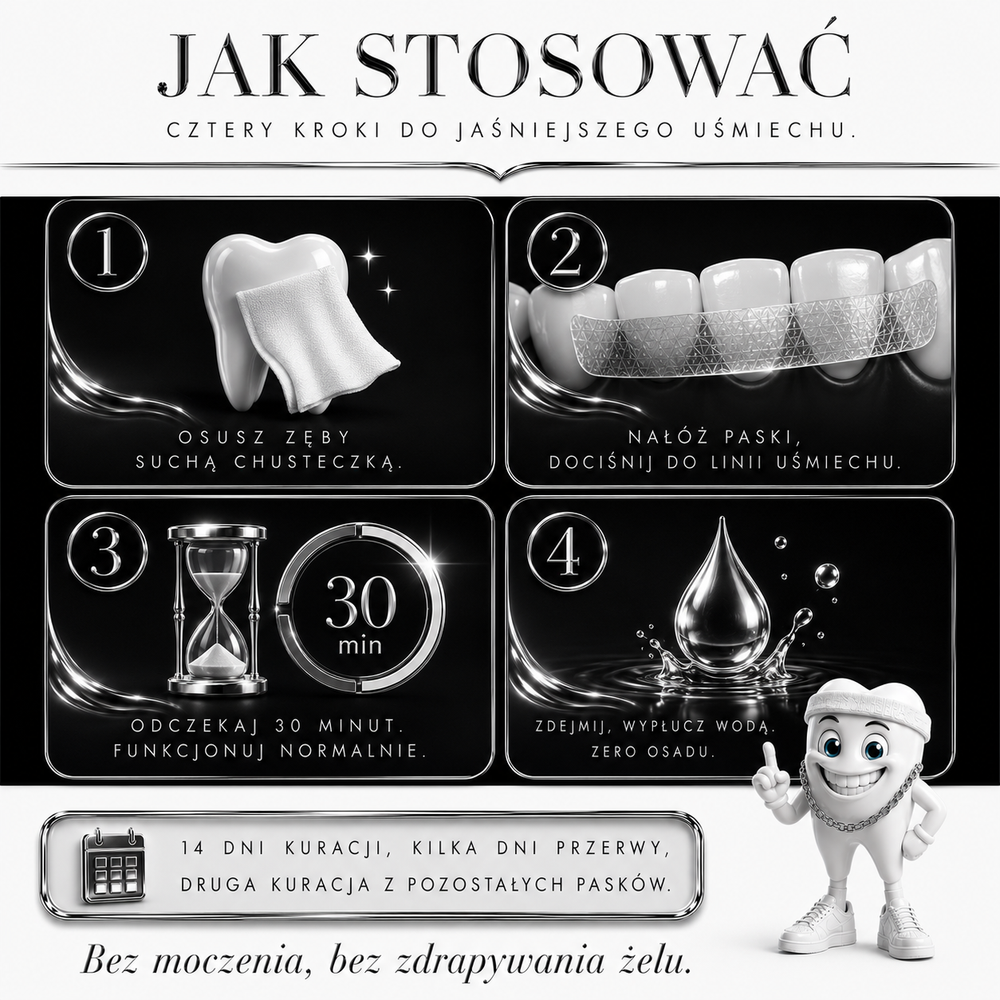PASKI WYBIELAJĄCE WHITIO 28szt