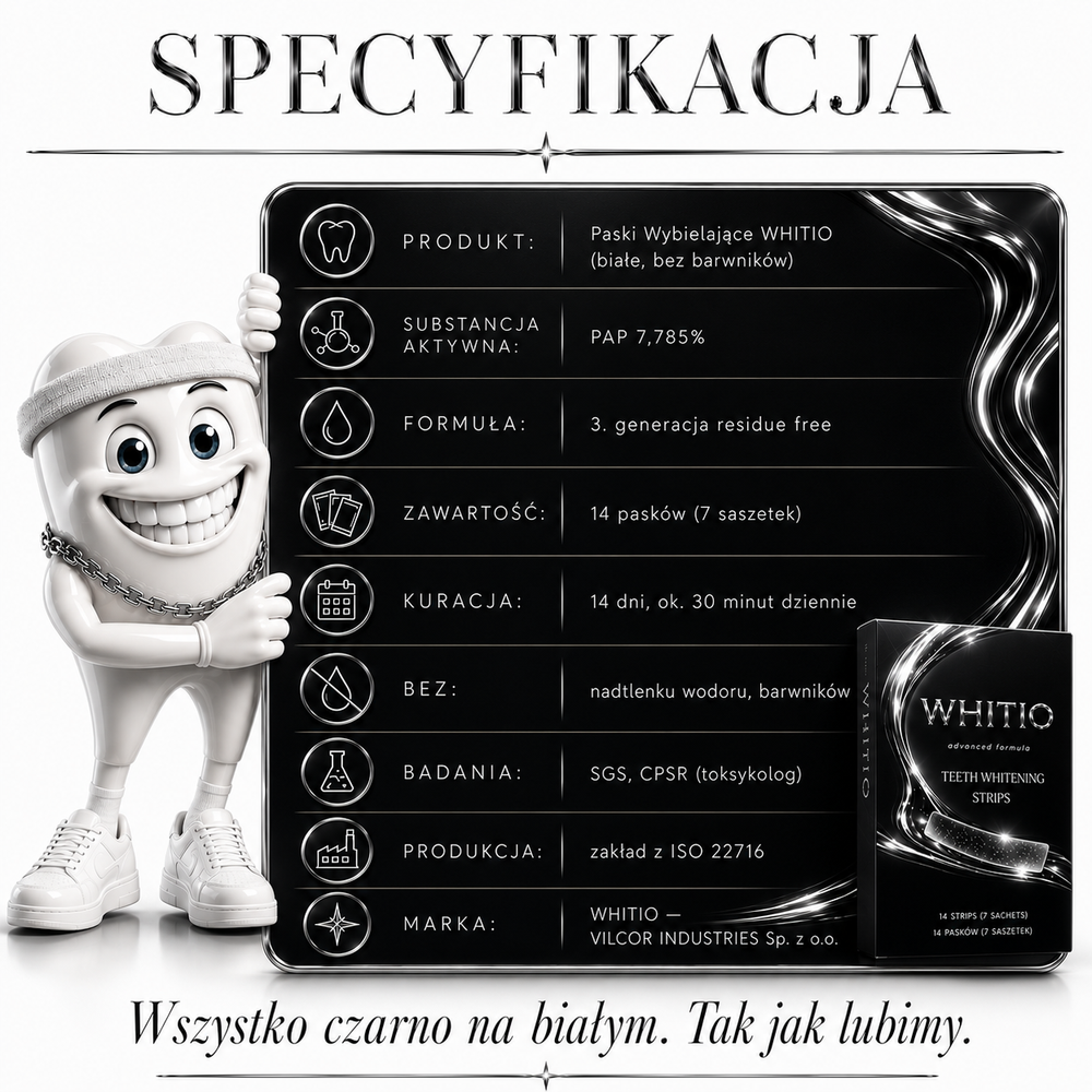 PASKI WYBIELAJĄCE WHITIO