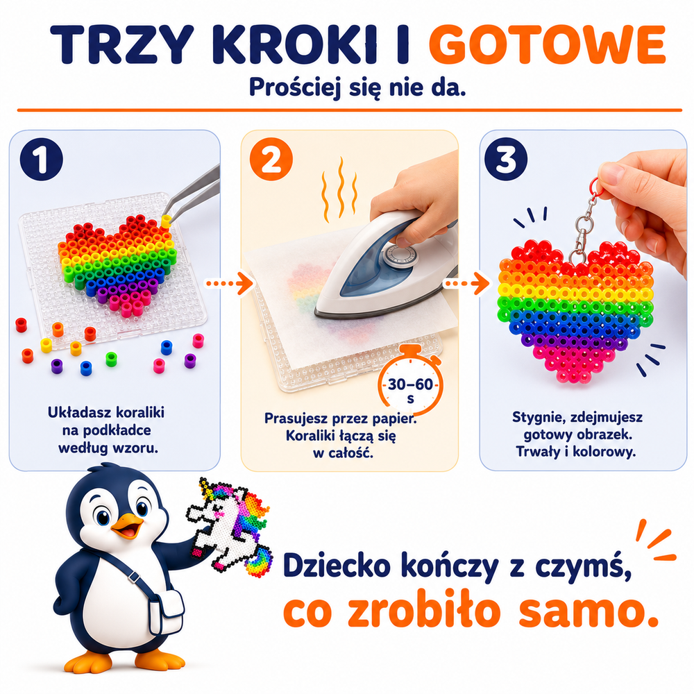 Koraliki do Prasowania 26000 szt 48 Kolorów Zestaw Kreatywny dla Dzieci DIY