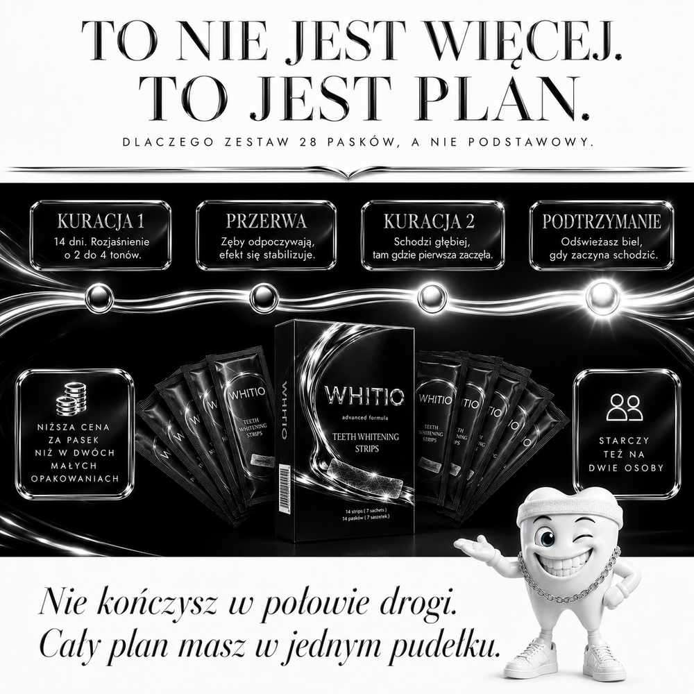 PASKI WYBIELAJĄCE WHITIO 28szt